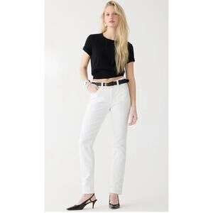NWT J. CREW 9" Vintage Slim-Straight Jean in White Wash 29